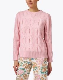 Front image thumbnail - Sail to Sable - Blush Pink Wool Blend Sweater