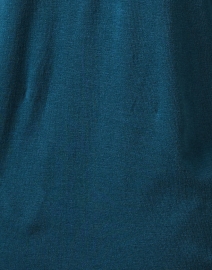 Fabric image thumbnail - Eileen Fisher - Teal Cotton Blend Turtleneck Top