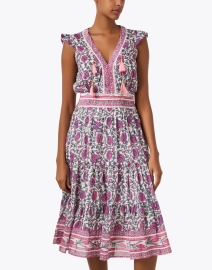 Front image thumbnail - Bell - Annabelle Pink Cotton Silk Dress