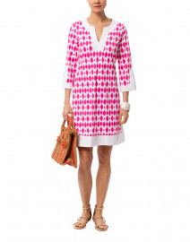 Holly Berry Circle Ikat Printed Stretch Dress