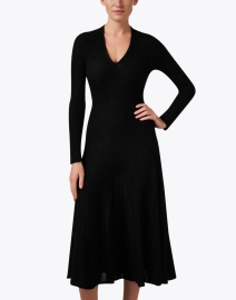 Front image thumbnail - Emporio Armani - Black Knit Dress