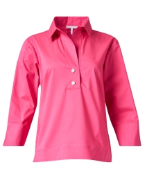 Product image thumbnail - Hinson Wu - Aileen Magenta Pink Cotton Top