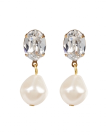Tunis Diamond and Pearl Drop Earrings