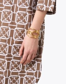 Look image thumbnail - Ben-Amun - Gold Cuff Bracelet