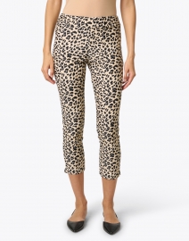 Front image thumbnail - Jude Connally - Lucia Camel Cheetah Printed Pull-On Ankle Pant