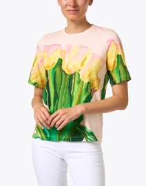 Front image thumbnail - Stine Goya - Leonie Pink Tulip Cotton T-Shirt