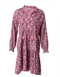 Janni Pink Floral Cotton Silk Dress