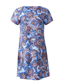Ella Blue Paisley Print Dress