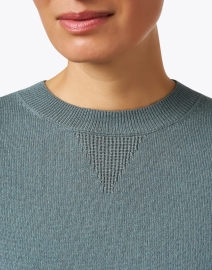 Extra_1 image thumbnail - Peserico - Green Wool Silk Cashmere Sweater