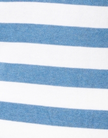 Fabric image thumbnail - Blue - Blue and White Striped Pima Cotton Boatneck Sweater