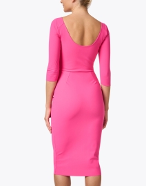 Back image thumbnail - Chiara Boni La Petite Robe - Ermenfried Pink Stretch Jersey Dress