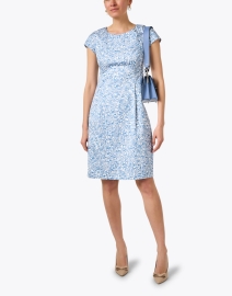 Look image thumbnail - Peserico - Blue Print Cotton Sheath Dress