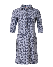 Susanna Navy Print Shirt Dress