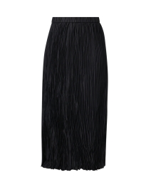 Product image thumbnail - Eileen Fisher - Black Crushed Silk Skirt