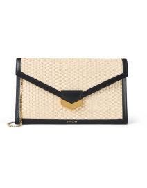 Extra_1 image thumbnail - DeMellier - London Raffia and Leather Clutch 