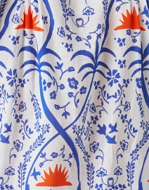 Fabric image thumbnail - Ro's Garden - Arles Blue and Orange Print Shirt