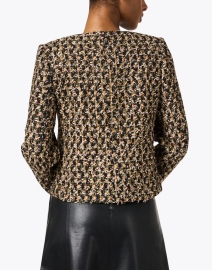 Back image thumbnail - Weill - Bronze and Gold Tweed Jacket