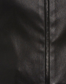 Fabric image thumbnail - Susan Bender - Black Stretch Leather Cropped Jacket