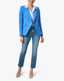 Look image thumbnail - Veronica Beard - Miller Blue Dickey Jacket