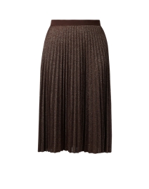 Bronze Pleated Midi Skirt