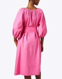 Back image thumbnail - Frances Valentine - Bliss Pink Cotton Dress