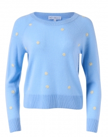 Blue Breeze Daisy Embroidered Cashmere Sweater