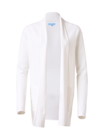 Product image thumbnail - Burgess - White Cotton Cashmere Travel Coat