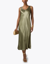 Look image thumbnail - Max Mara Leisure - Talete Green Slip Dress