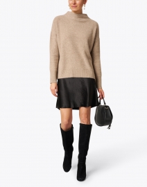 Look image thumbnail - Vince - Heather Wheat Boiled Cashmere Sweater