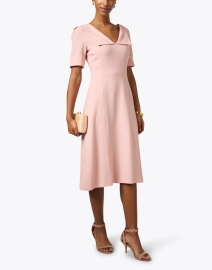 Look image thumbnail - Jane - Rosie Pink Wool Crepe Dress