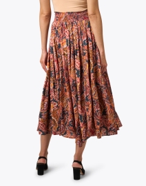 Back image thumbnail - Chufy - Brown Print Maxi Skirt