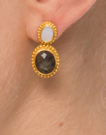 Siena Pearl and Labradorite Earrings