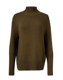 Olive Green Rib Sweater