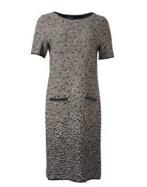 Product image thumbnail - Marc Cain - Grey and Black Wool Cotton Tweed Dress