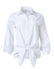 Product image thumbnail - Finley - Emmy White Tie Front Shirt