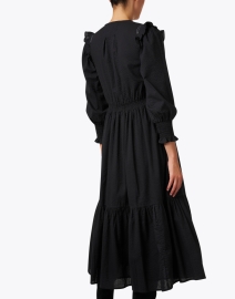 Back image thumbnail - Banjanan - Pearl Black Seersucker Dress