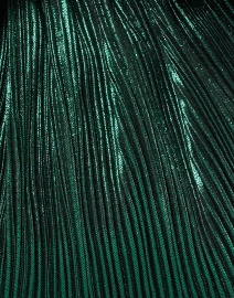 Fabric image thumbnail - Loeffler Randall - Rayne Emerald Green Pleated Lame Bow Clutch