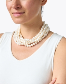 Look image thumbnail - Kenneth Jay Lane - Freshwater Pearl Multi-Strand Necklace