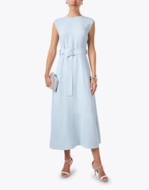Look image thumbnail - St. John - Powder Blue Belted Dress