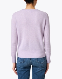 Back image thumbnail - White + Warren - Lavender Cashmere Sweater