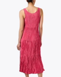 Back image thumbnail - Eileen Fisher - Pink Crushed Silk Dress