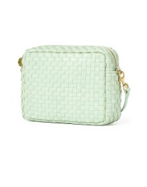 Front image thumbnail - Clare V. - Mint Woven Leather Crossbody Bag