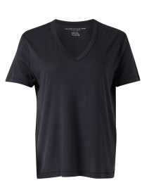 Product image thumbnail - Majestic Filatures - Navy V-Neck Top