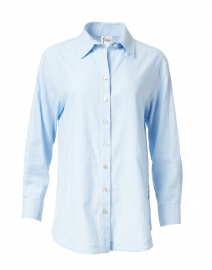 Misty Blue Cotton Shirt