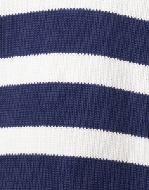 Fabric image thumbnail - White + Warren - Navy and White Cotton Sweater