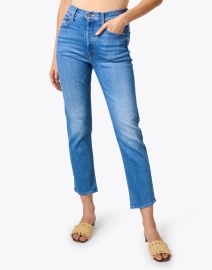 Front image thumbnail - Mother - The Tomcat Blue Straight Leg Jean