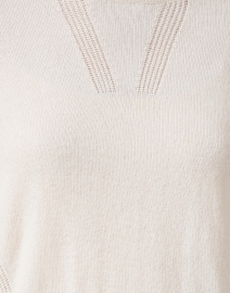 Fabric image thumbnail - Marc Cain Sports - Ivory Wool Cashmere Sweater 