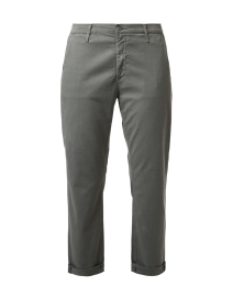 Product image thumbnail - AG Jeans - Caden Army Green Stretch Cotton Pant