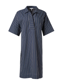 Cindy Navy Stripe Stretch Dress