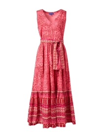 Mariana Red Print Cotton Dress